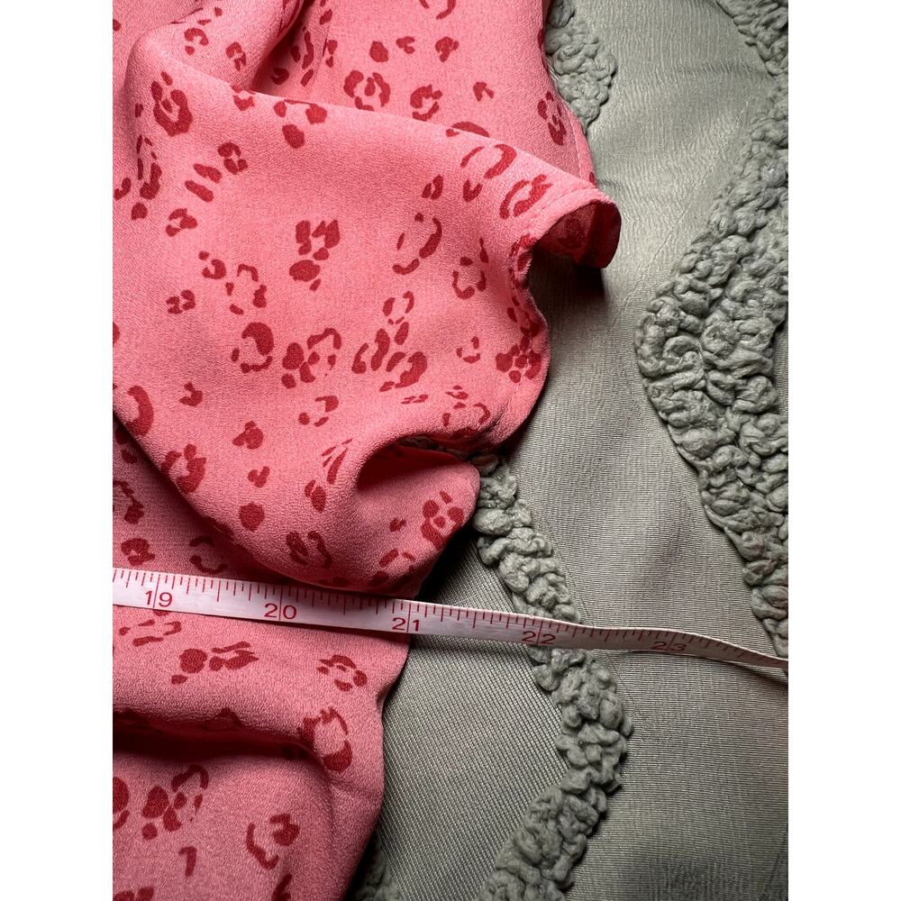 Maurices Pink Floral Short Sleeve Blouse - Picture 6 of 6
